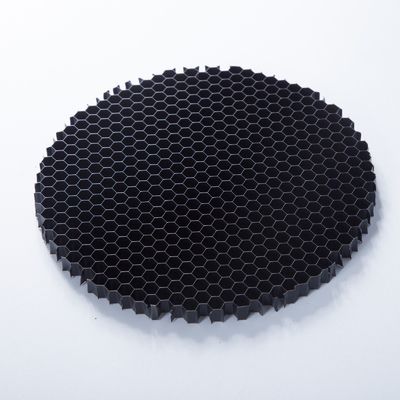 กลม สีดํา อลูมิเนียม Honey Comb Louver ความยาวด้านข้าง 2 มิลลิเมตร