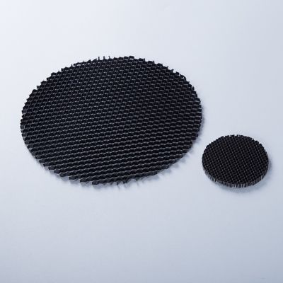 กลม สีดํา อลูมิเนียม Honey Comb Louver ความยาวด้านข้าง 2 มิลลิเมตร