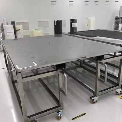 โต๊ะทํางานผึ้งเหล็กเหล็ก 66mm 1200x2500mm